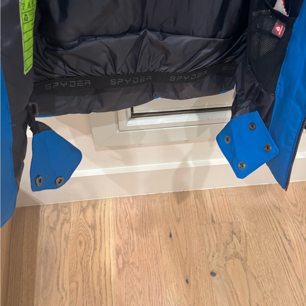 Spyder Leader Ski Jacket  Blue, Gray and Black - Picture 5 of 6